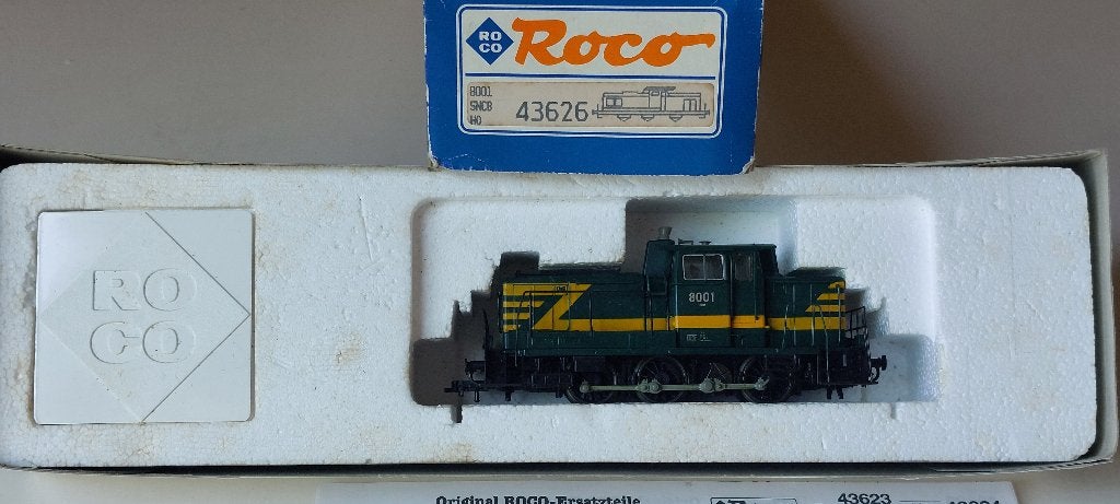 SNCB/NMBS ROCO LOCOTRACTEUR SERIE 8001*HO*DC* 43626, Analogique, Roco, Locomotive, Envoi