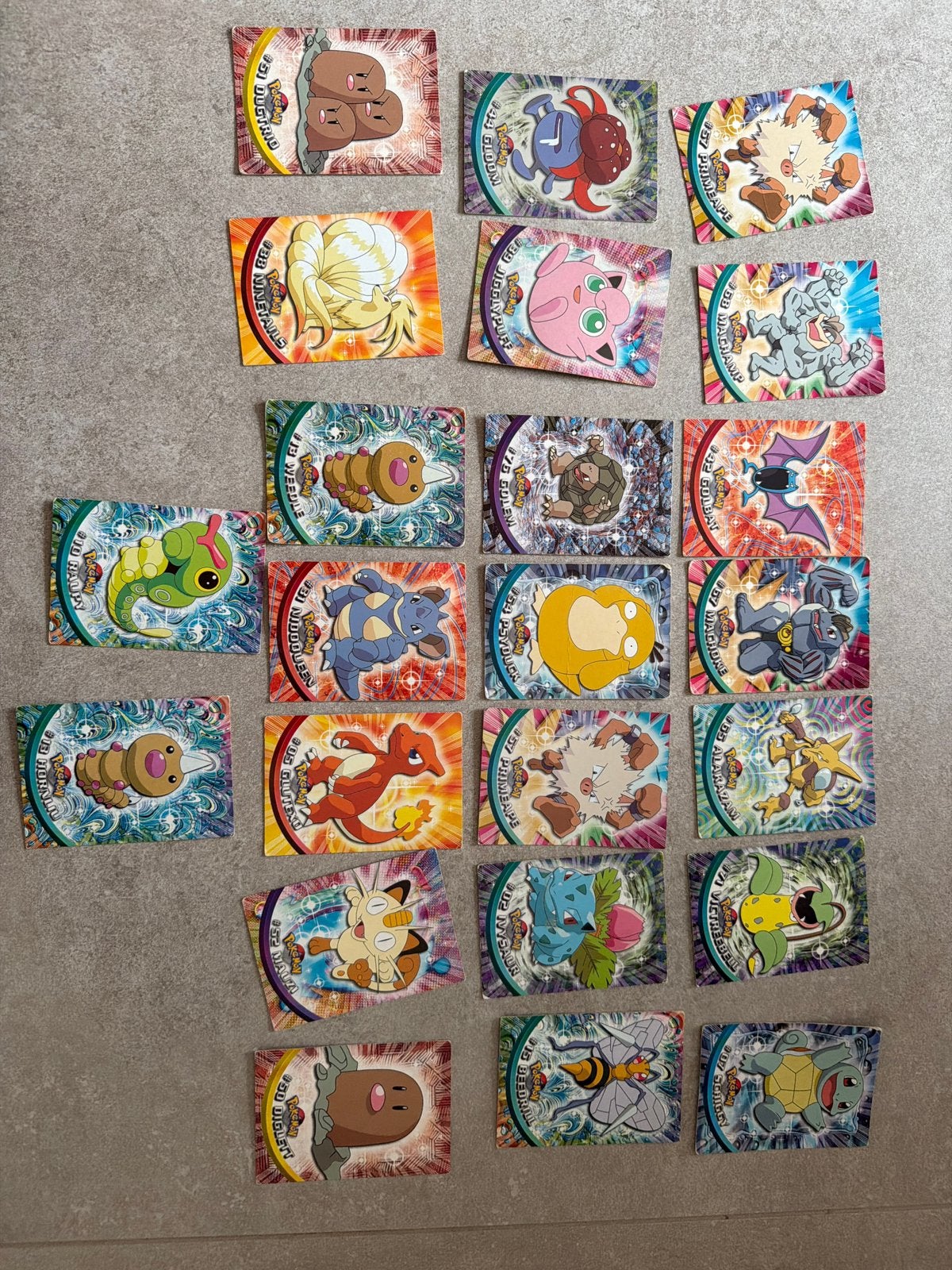 Lot vintage Pokemon 1999 kaarten met Shiny Primeape, Ophalen, Gebruikt