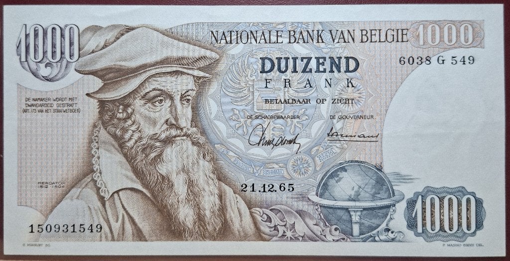 1.000 Frank - Mercator - Prachtig !, Timbres & Monnaies, Enlèvement ou Envoi, Billets en vrac