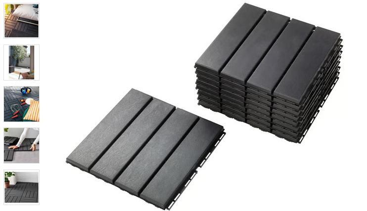 RUNNEN Caillebotis, gris foncé, 0.81 m², Neuf, Gris, Enlèvement, Autres types