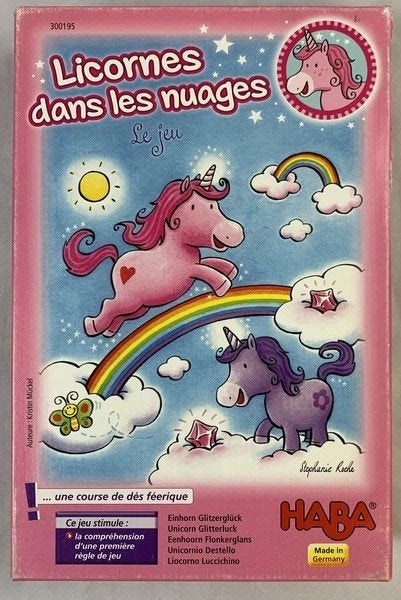 HABA Eenhoorn Flonkerglans gezelschapsspel kinderspel spel, Een of twee spelers, Verzenden, Zo goed als nieuw, Haba