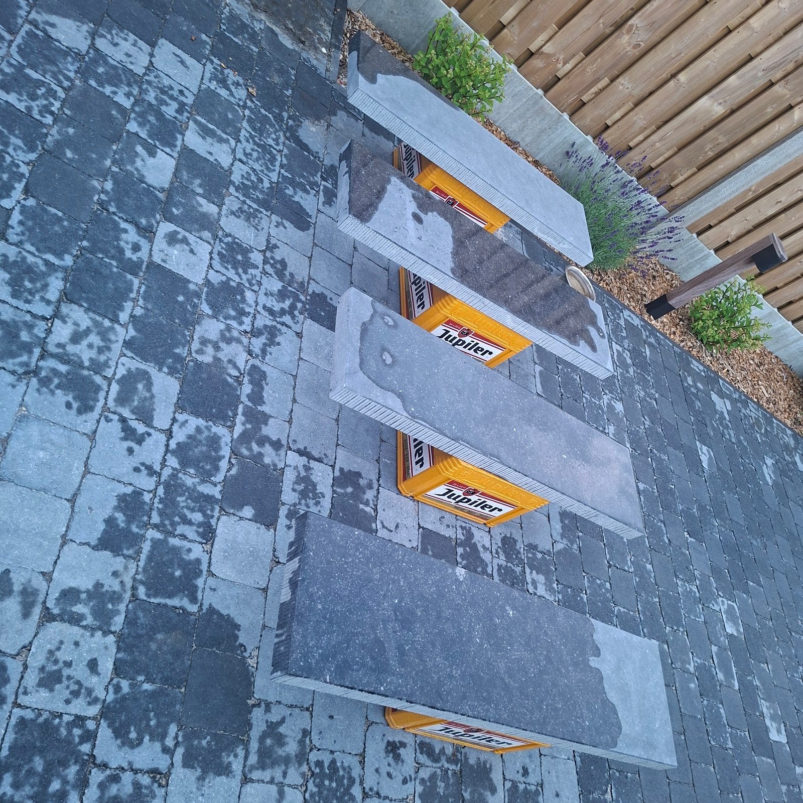 Belgisch blauwe steen, Tuin en Terras, Tegels en Klinkers, Ophalen