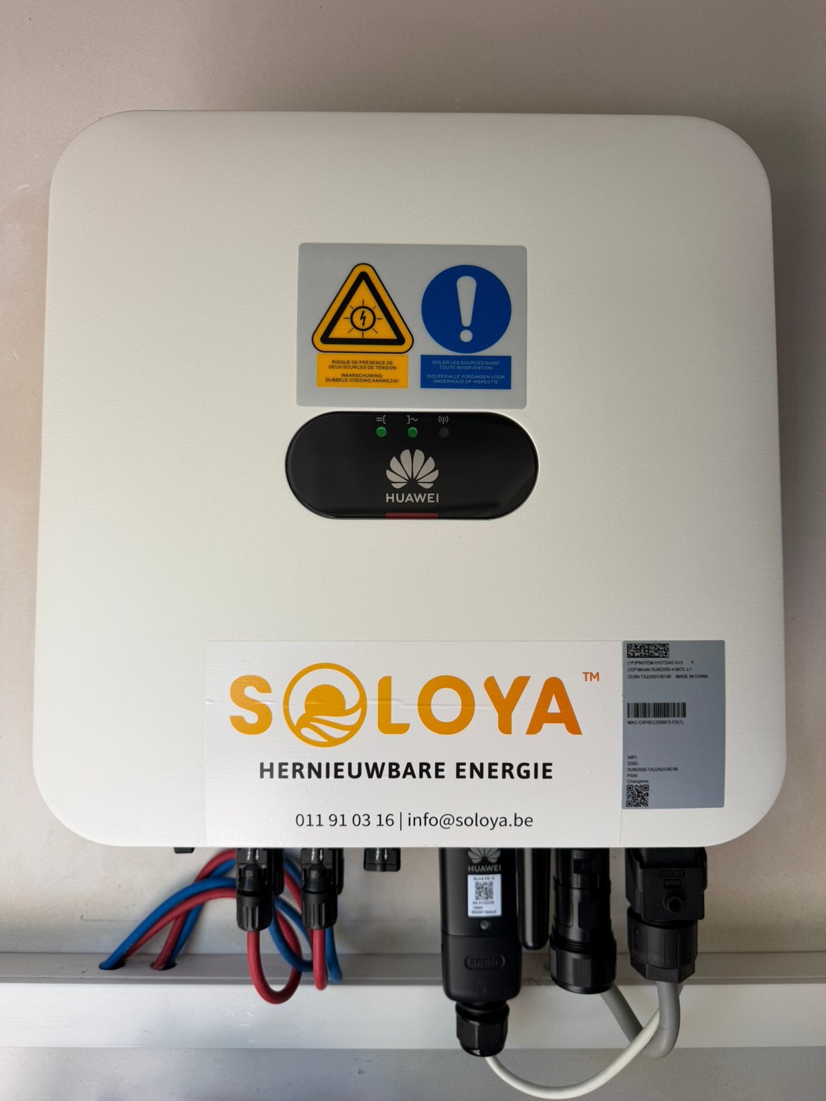 Onduleur Huawei SUN2000-4.6KTL + dongle intelligent 6/2024, Enlèvement, Comme neuf