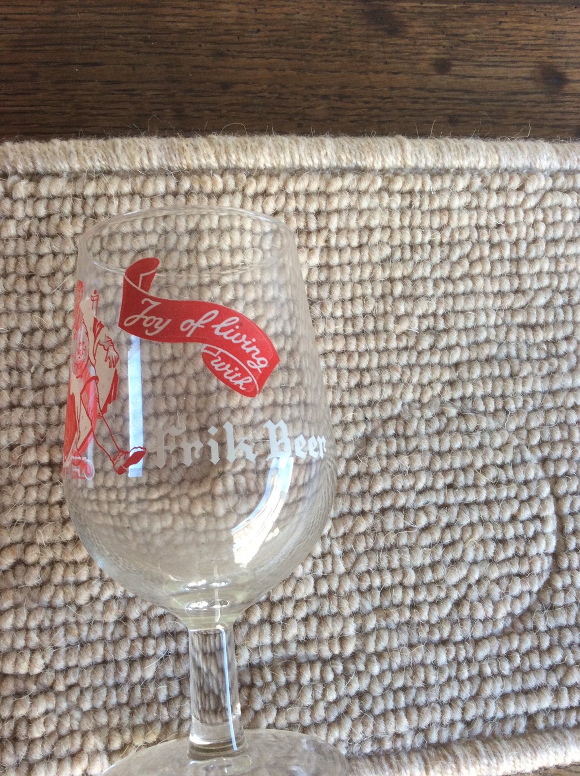 Frik Beer, setje van 6, Verzamelen, Ophalen, Zo goed als nieuw, Glas of Glazen
