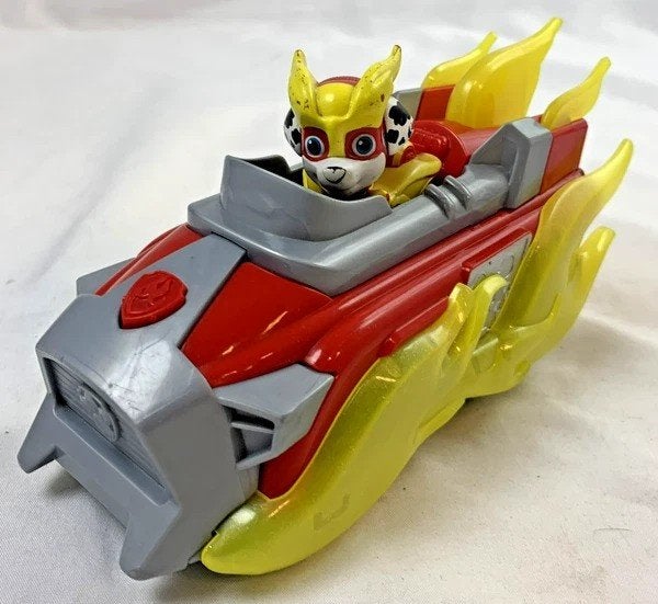 PAW Patrol Mighty Pups Charged Up Marshall Deluxe Voertuig, Verzenden, Zo goed als nieuw