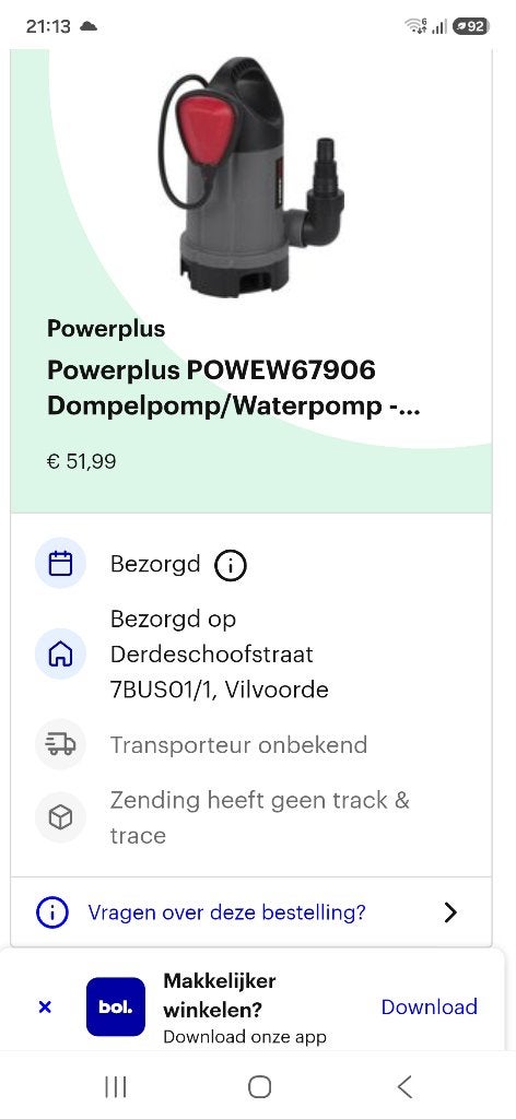 Dompelpomp power plus, Jardin & Terrasse, Pompes à eau, Enlèvement, Neuf, Pompe à eaux claires