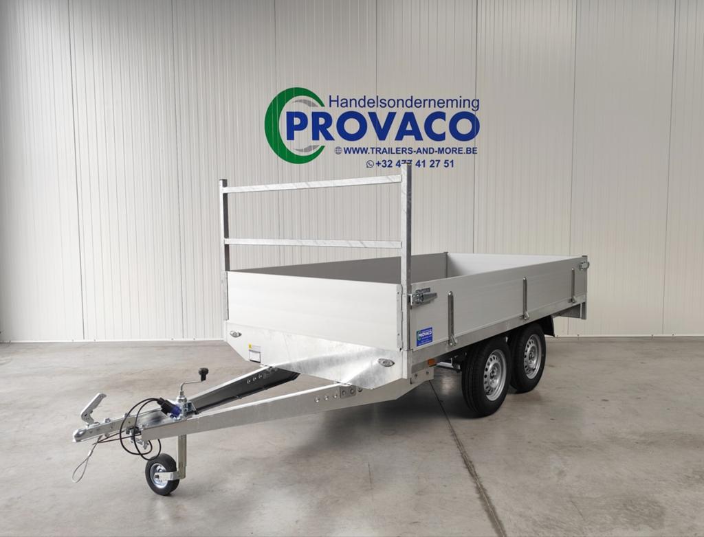 Plateau dubbelasser 750kg keuringsvrij 300x150cm, Auto diversen, Aanhangers en Bagagewagens, Ophalen