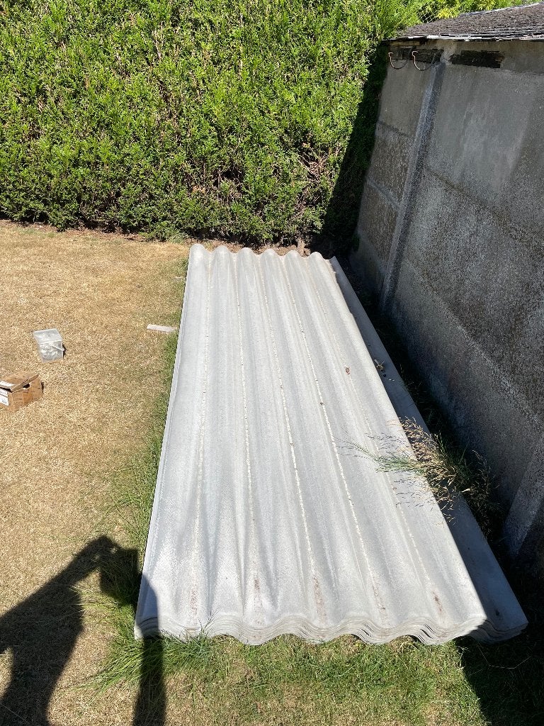12 Nieuwe vezelbeton golfplaten 305 x 109 cm, Bricolage & Construction, Tuiles & Revêtements de toit, Neuf, Gris, Tôle ondulée