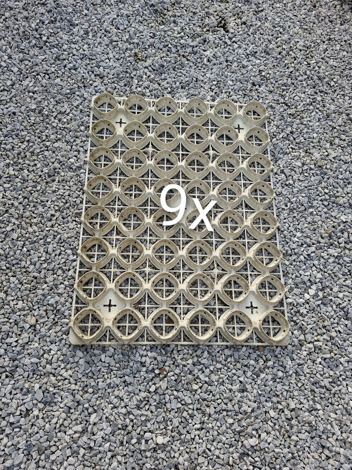 Grindmatten 60cm x 80cm x3.7cm 9stuks, Ophalen of Verzenden