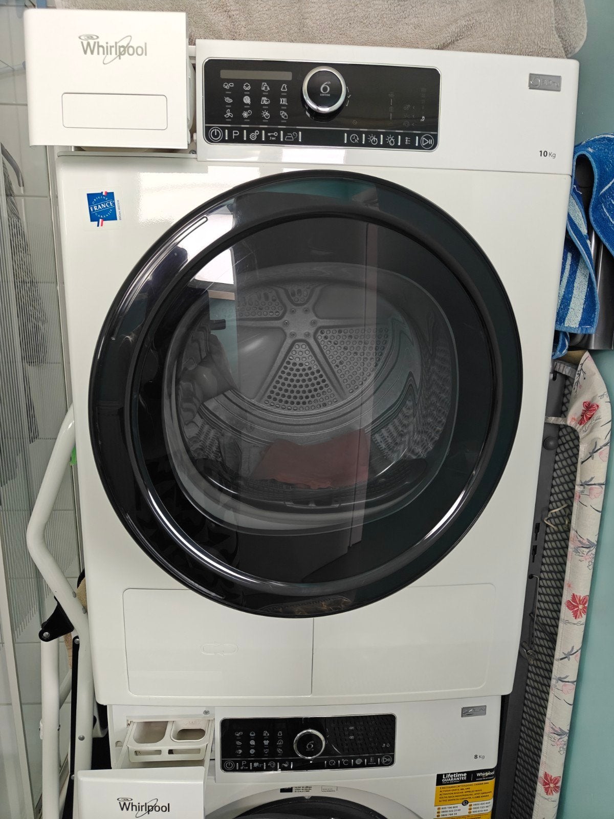 Droogkast Whirlpool, Electroménager, Comme neuf, Chargeur frontal, Enlèvement, À condensation
