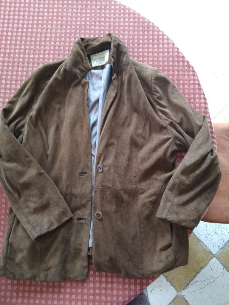 Veste en DAIM T.50 - brun moyen - pour femme, Vêtements | Femmes, Vestes | Hiver, Taille 46/48 (XL) ou plus grande, Enlèvement ou Envoi