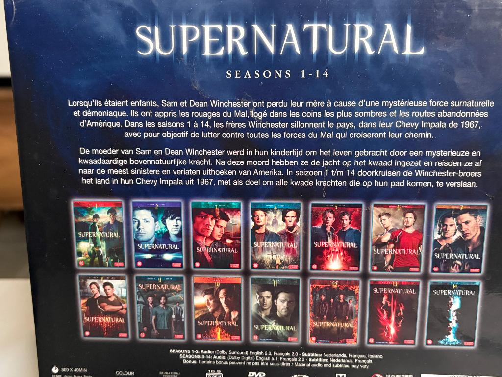 Dvd supernatural, Boxset, Actiethriller, Ophalen of Verzenden, Zo goed als nieuw