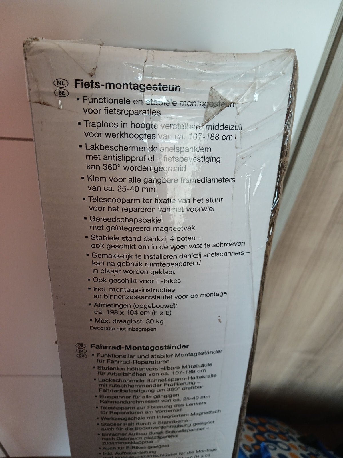 Fiets montagesteun  te koop, Ophalen