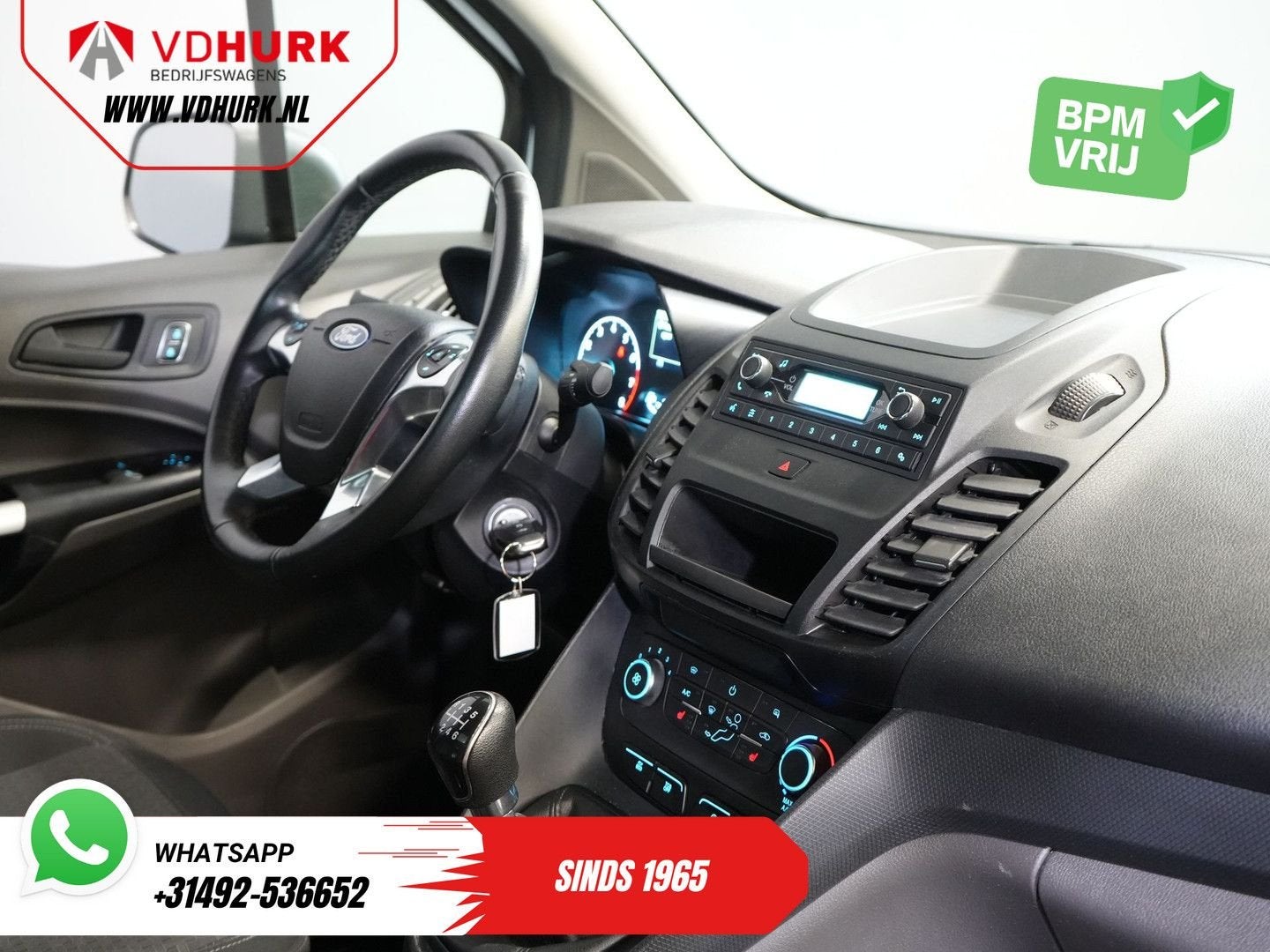 Ford Transit Connect 1.0 100 pk Trend BENZINE BPM VRIJ! Stan, Wit, Bedrijf, Handgeschakeld, Ford