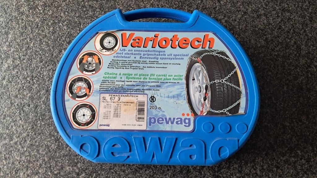Sneeuwkettingen Pewag Variotech., Auto diversen, Sneeuwkettingen, Ophalen of Verzenden, Zo goed als nieuw