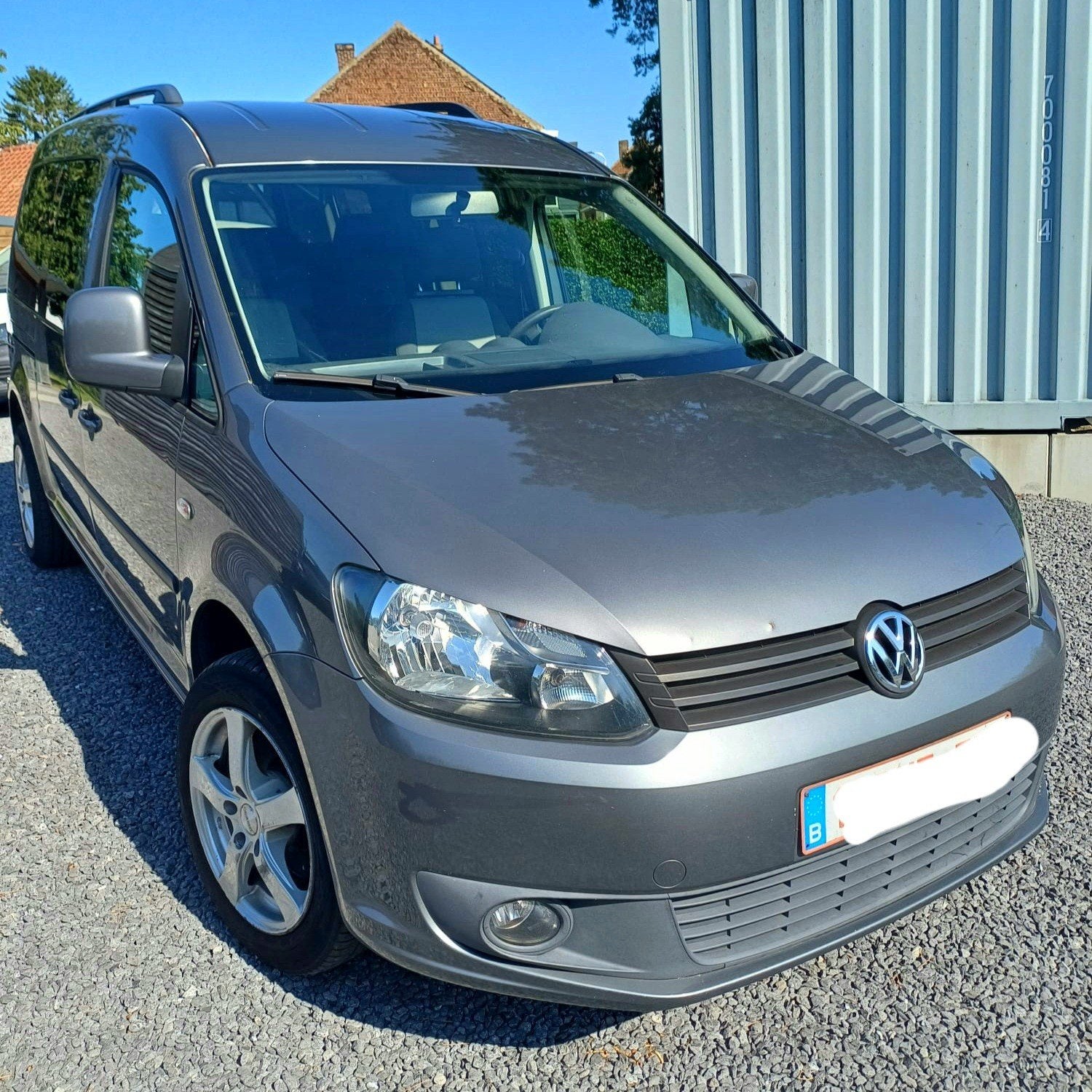 Volkswagen Caddy Maxi (2.0 TDI - 140 pk), Auto's, Voorwielaandrijving, Trekhaak, Grijs, Particulier