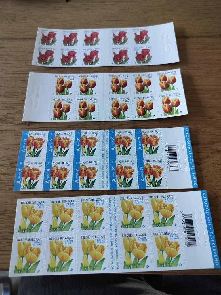 Carnets de timbres belges 10 fois la valeur du numéro 1 euro, Envoi, Europe