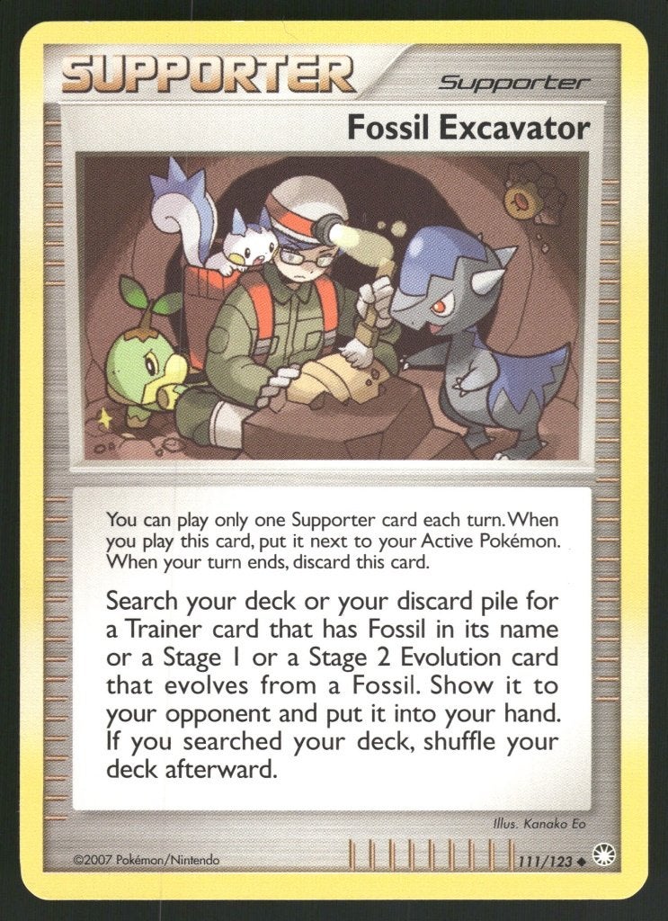 Fossil Excavator 111/123 - Mysterious Treasures (N), Envoi, Utilisé