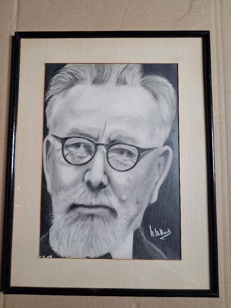 Potloodtekeningen ,Stijn Streuvels, Ernest Claes, Antiek en Kunst, Ophalen of Verzenden