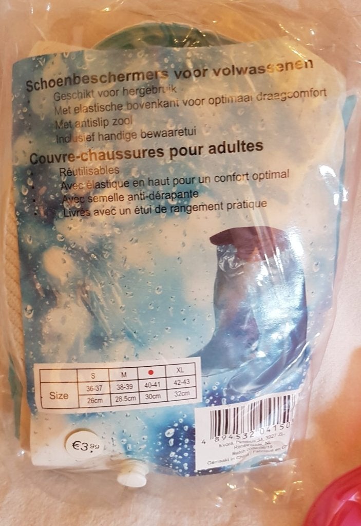 Schoenbeschermers maat 40-41 voor fiets blauw nieuw, Enlèvement ou Envoi, Neuf, Autres tailles, Chaussures