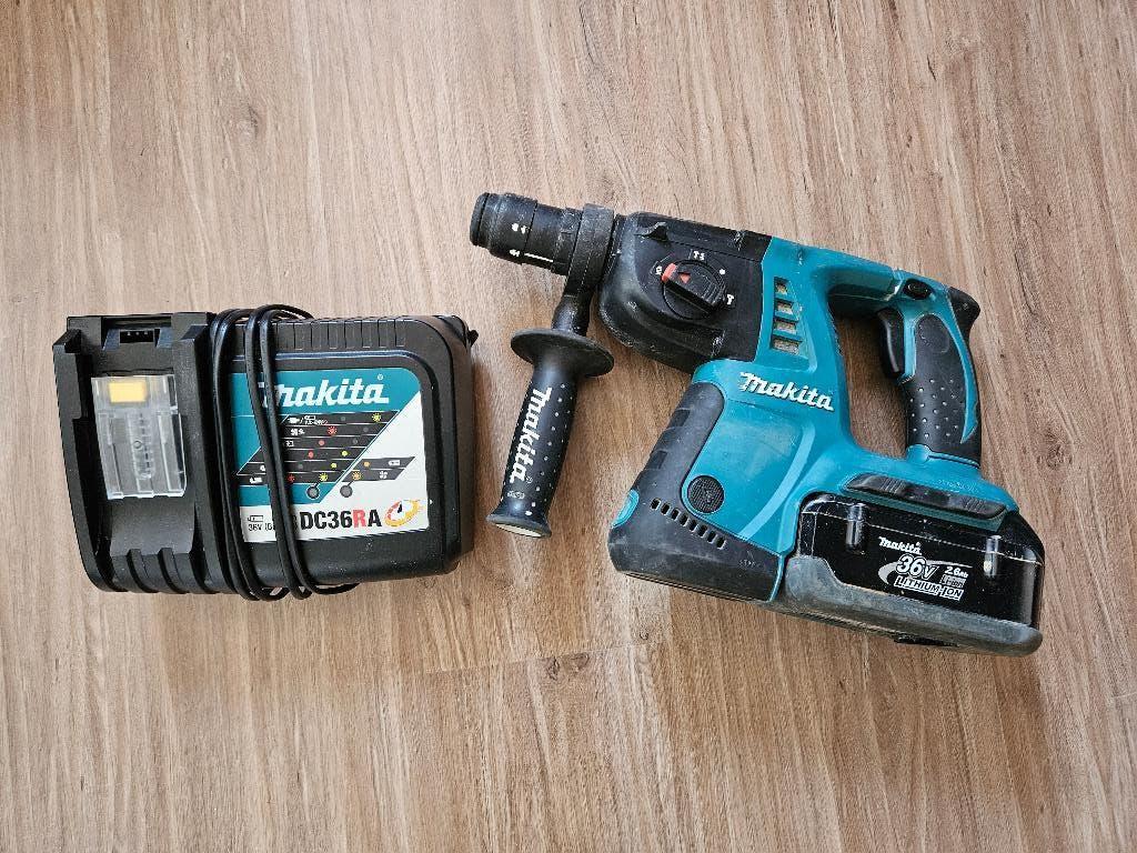 Makita klopboormachine 36v met beitel funktie, Ophalen, 600 watt of meer, Boor- en/of Breekhamer, Zo goed als nieuw