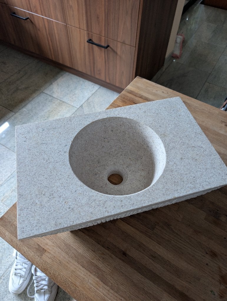 Waskom massief graniet, Ophalen, Minder dan 50 cm, Nieuw, Minder dan 100 cm