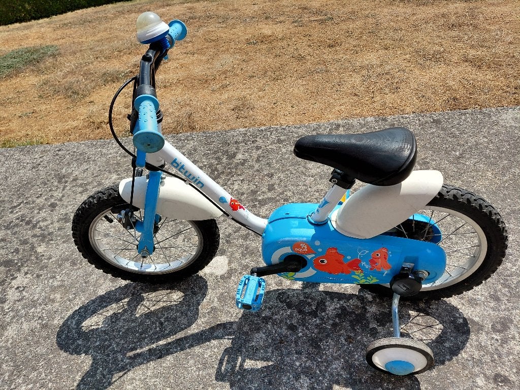 Vélo Décathlon Btwin 14 pouces, Vélos & Vélomoteurs, Frein sur jante, Stabilisateurs, Enlèvement, Utilisé