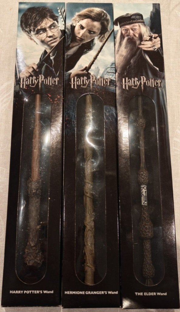 Harry Potter Collection Wands – Harry, Hermione & Elder Wand, Collections, Collections Autre, Enlèvement