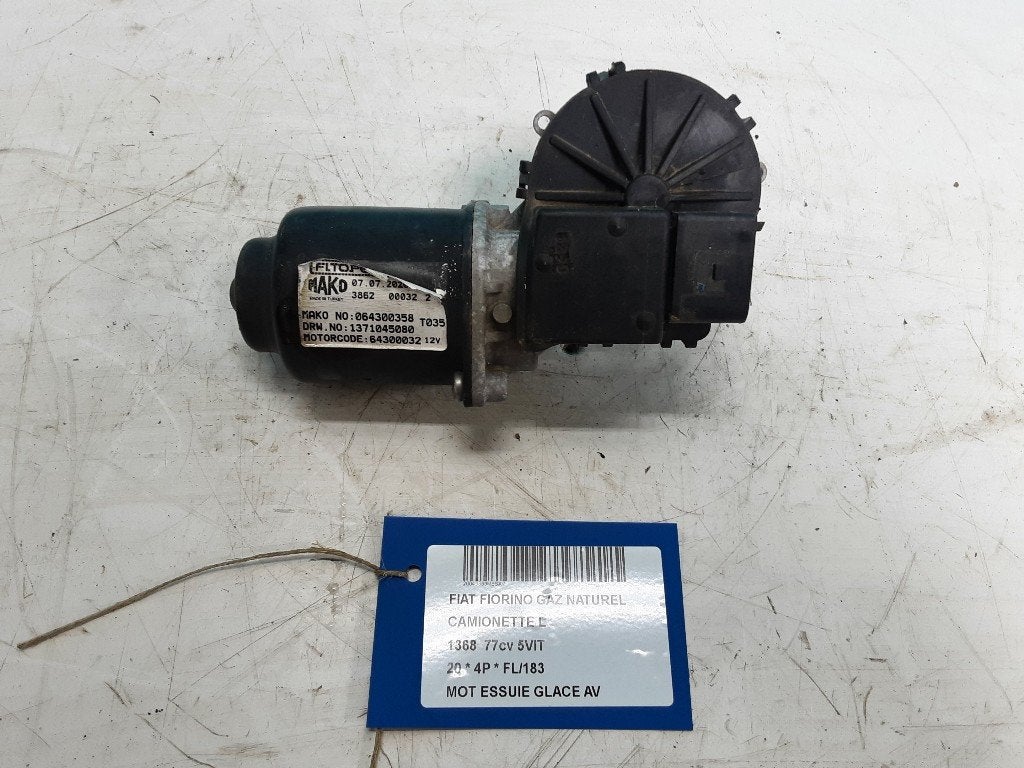 MOTEUR ESSUIE-GLACE AVANT Fiat Fiorino (225) (64300032), Mevr. I. Hauben, Utilisé, Fiat, Rue de l'Espoir 34 34
4030  GRIVEGNÉE, BE