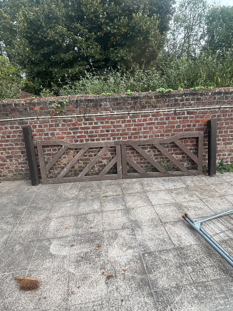 Houten poort, Tuin en Terras, Ophalen, Gebruikt, Minder dan 100 cm, Hout