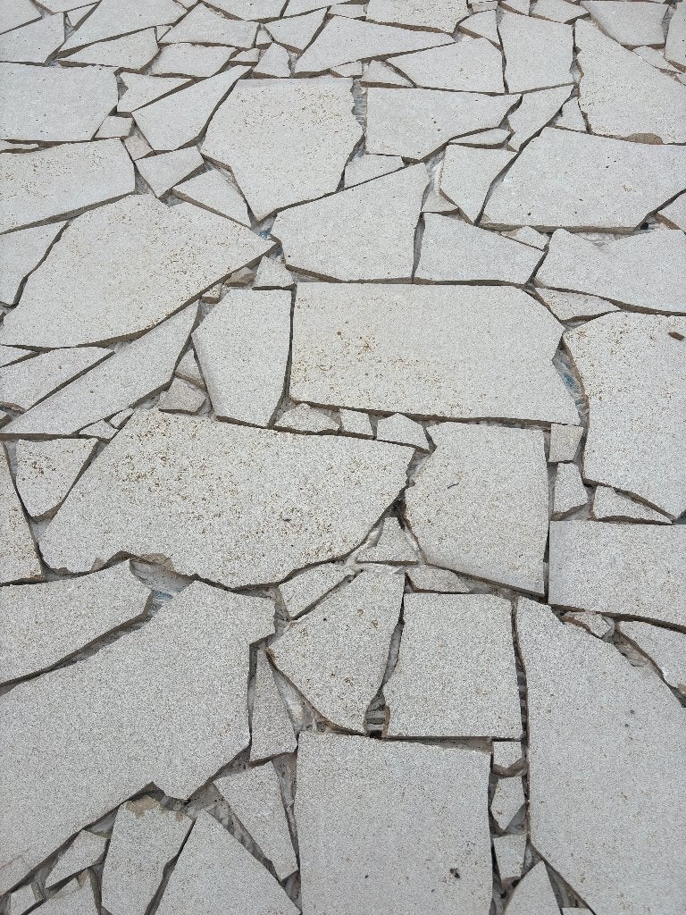 Flagstones Sinai Pearl, Ophalen, Nieuw, Gestraald, Terrastegels