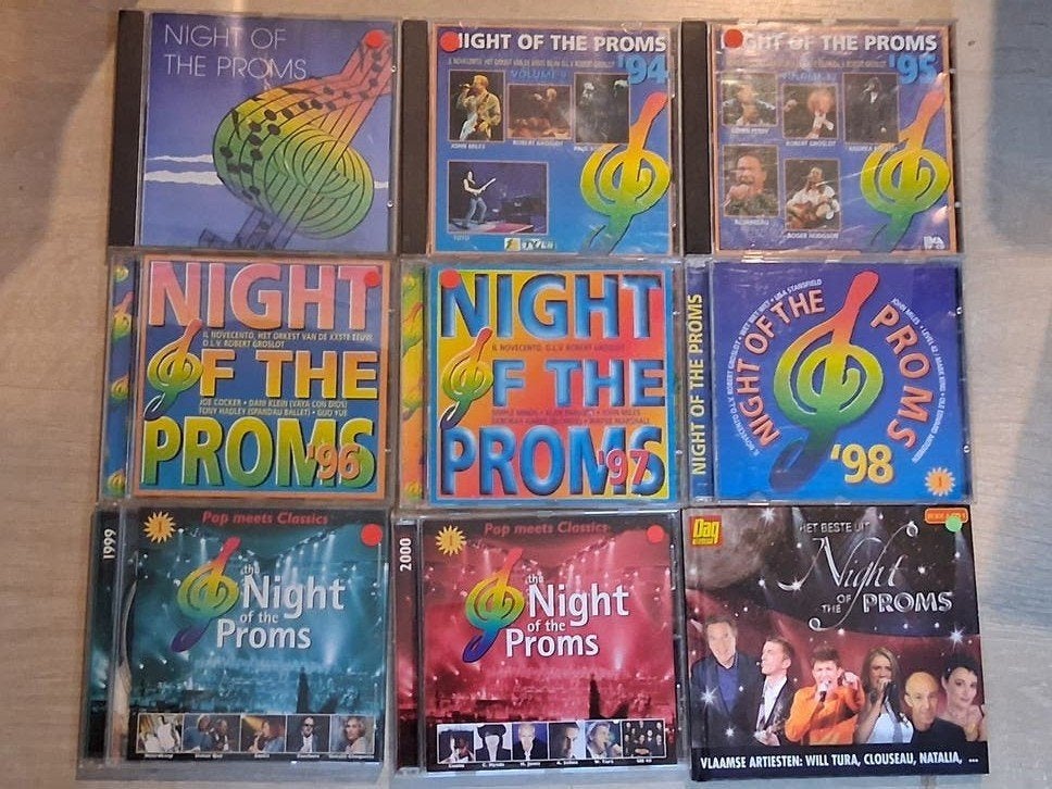 cd´s Night of the proms sportpaleis ´86, ´94-2000 + best of, Ophalen of Verzenden, Zo goed als nieuw, Pop, Live-album