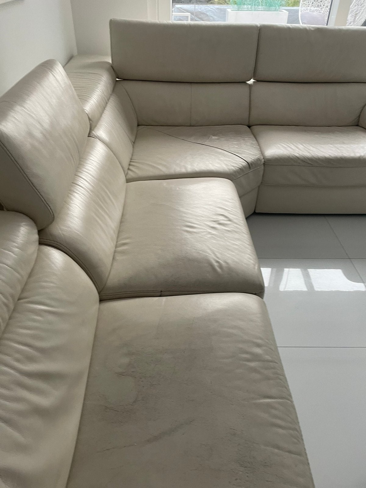 Salon leder relax, Ophalen, Zo goed als nieuw