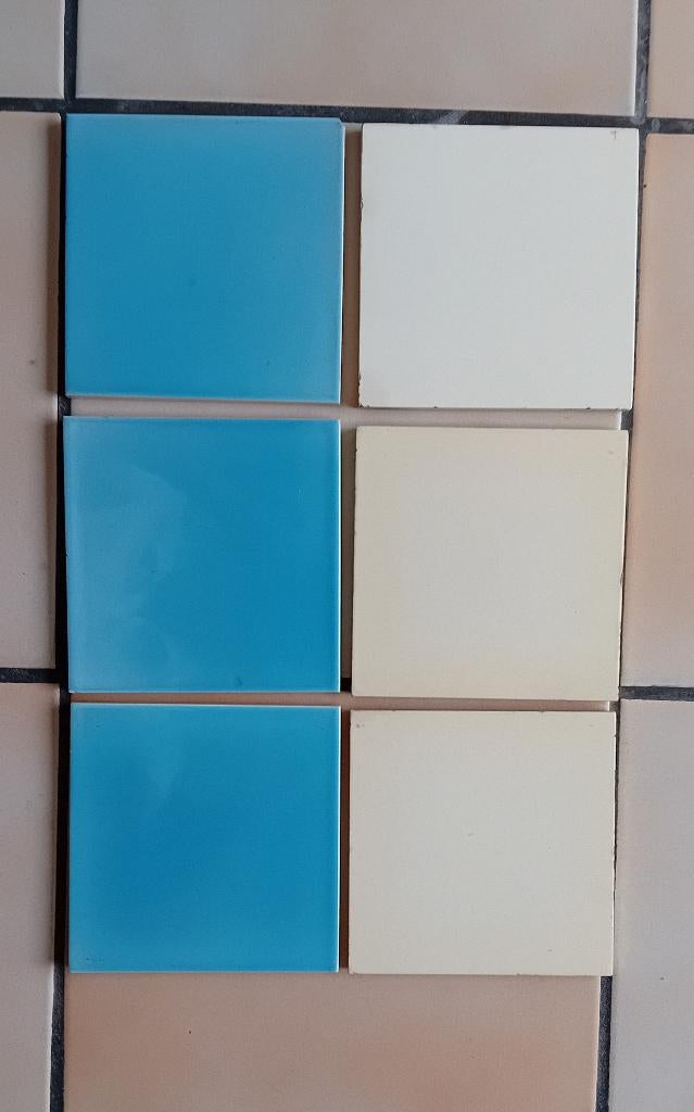 6 oude Belca tegels, Doe-het-zelf en Bouw, Tegels, Ophalen, Gebruikt, Minder dan 20 cm, Minder dan 20 cm