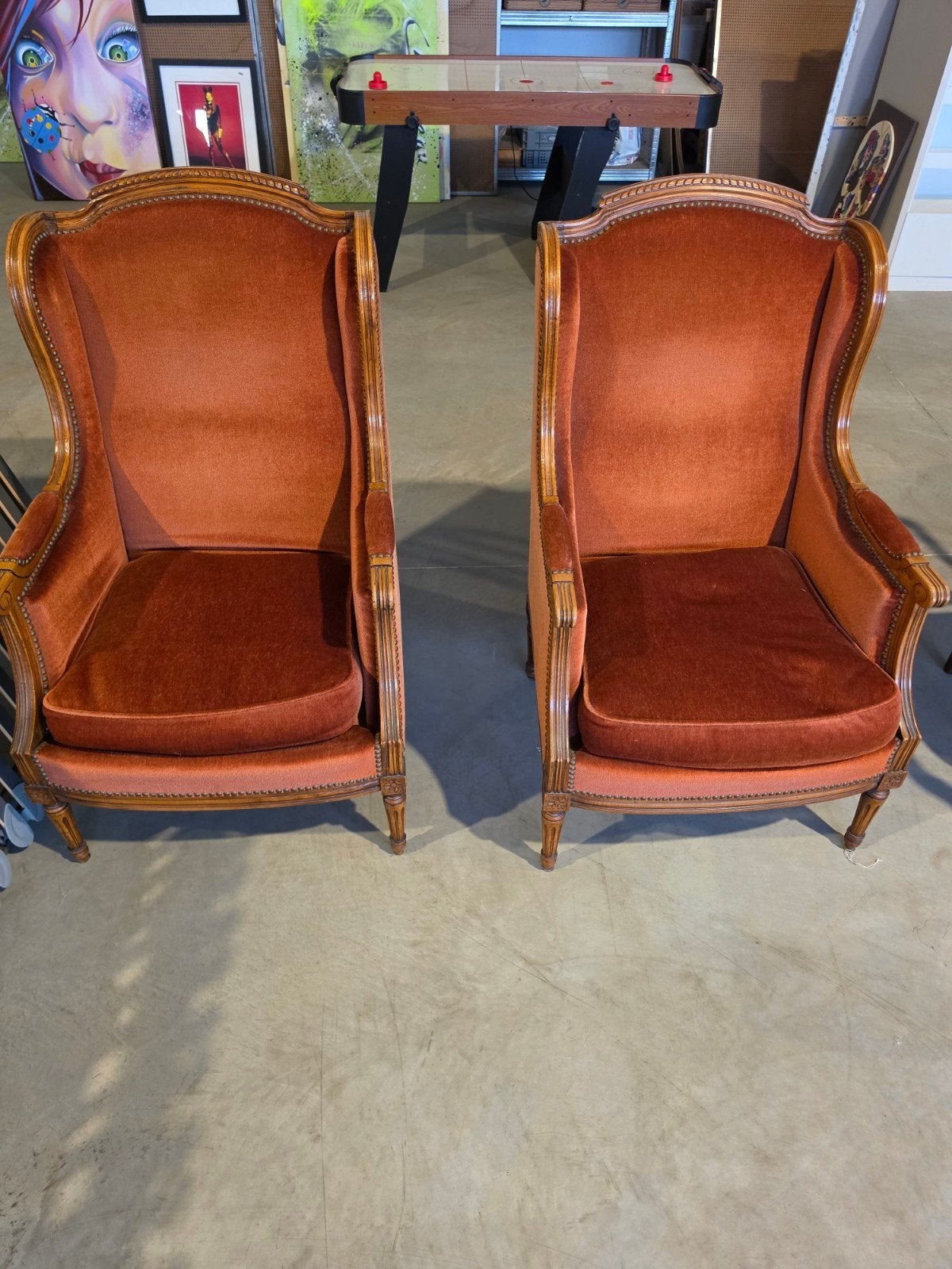 2 fauteuils vintage, Enlèvement