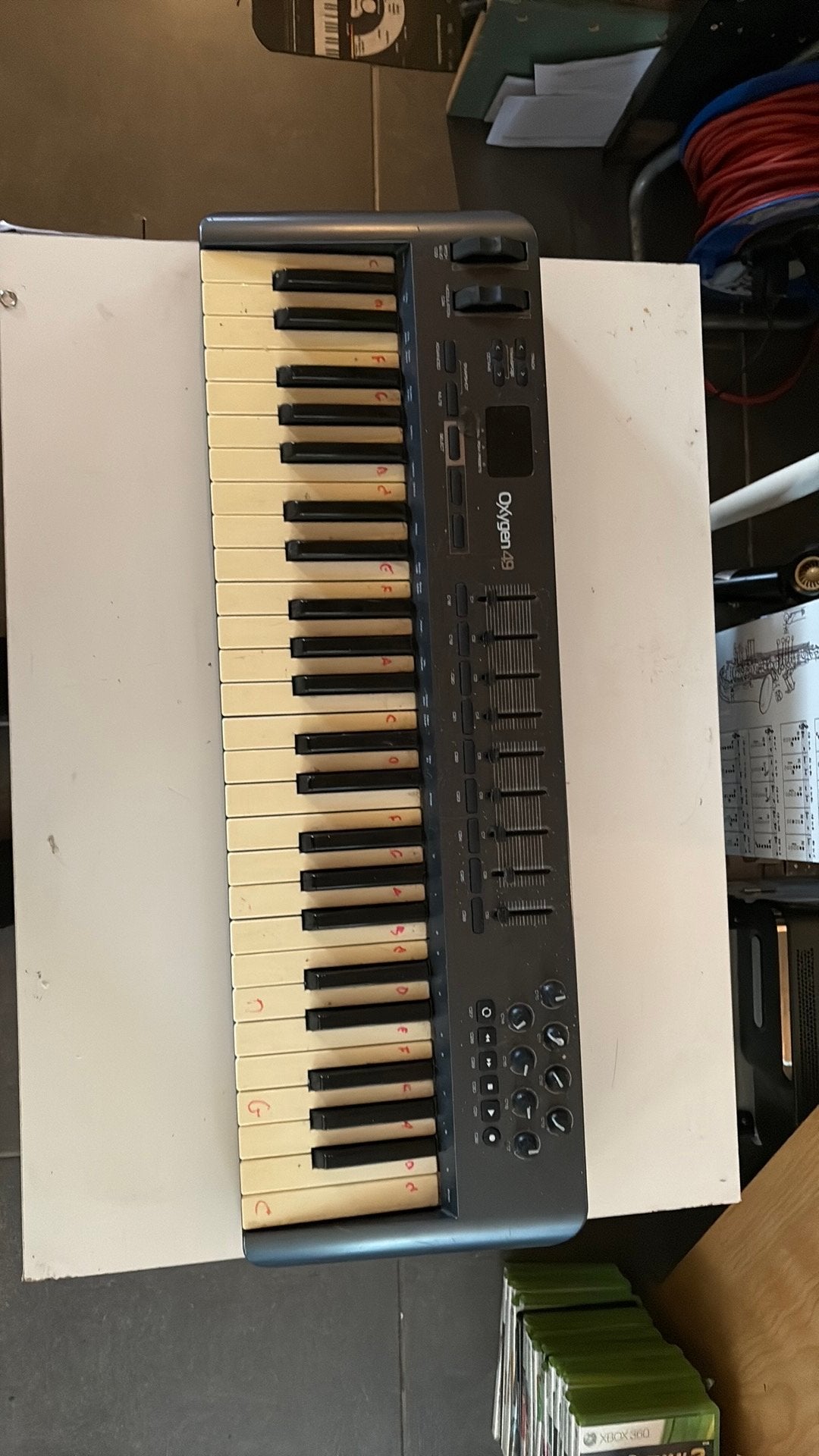 M-Audio Oxygen 49 MIDI Keyboard Controller, Muziek en Instrumenten, Gebruikt, Ophalen of Verzenden, Aanslaggevoelig, 49 toetsen