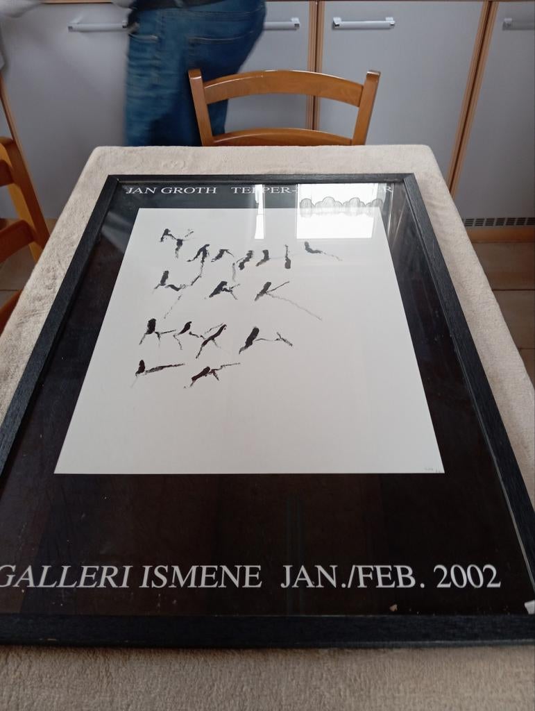Tentoonstellingsposter Jan Groth, Antiek en Kunst, Kunst | Litho's en Zeefdrukken, Ophalen