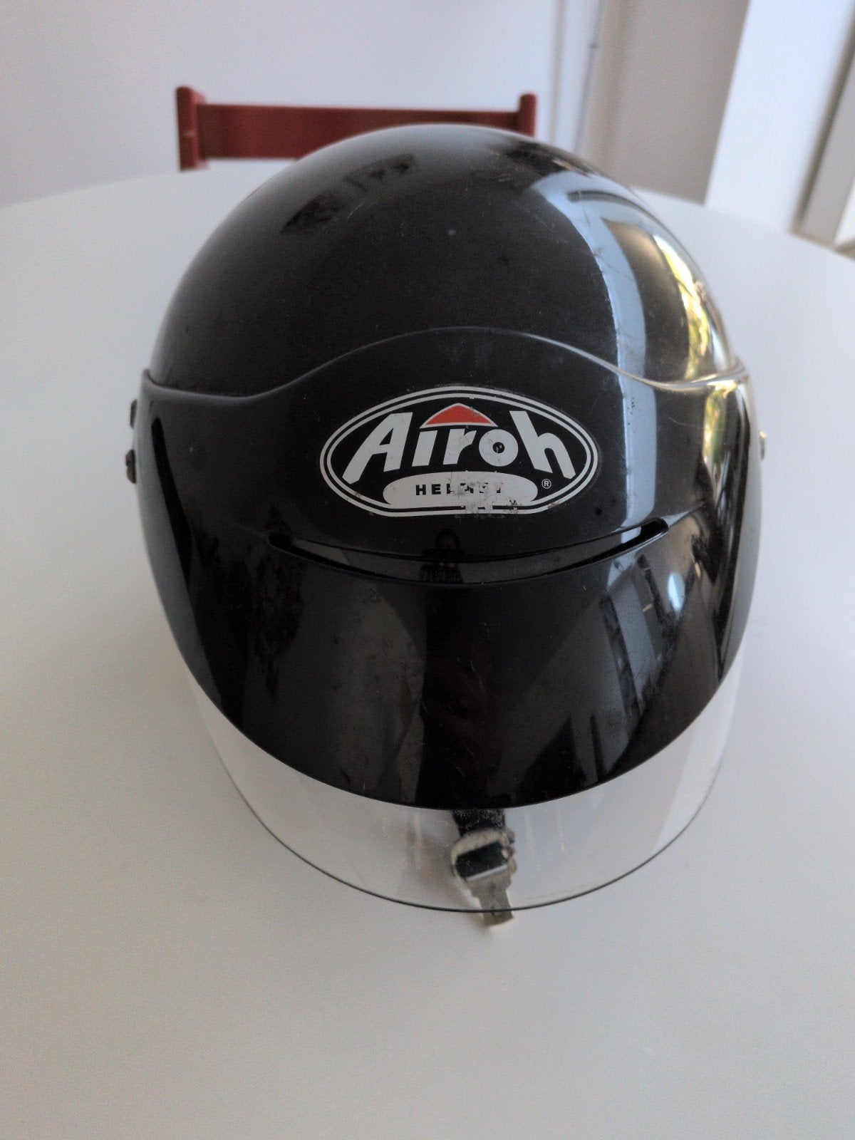 Airoh scooter/brommer/step helm, Ophalen, Gebruikt, Large, Airho helmet