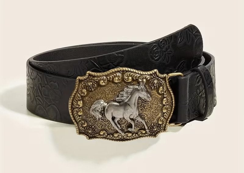 Retro Mode Riem Zakelijke Casual Western Zwart Paart (Nieuw), Kleding | Heren, Ophalen of Verzenden, Nieuw, Zwart, Riem of Ceintuur
