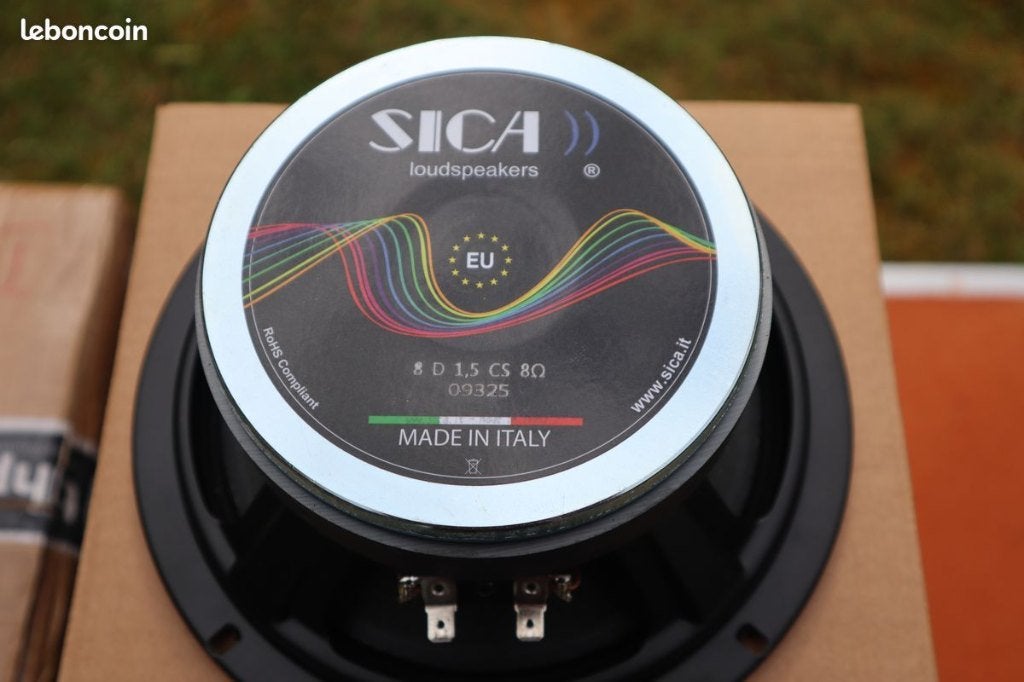 Paire de Haut Parleurs 8 pouces SICA neufs, TV, Hi-fi & Vidéo, Enceintes, Enlèvement ou Envoi, Neuf, 150 watts ou plus
