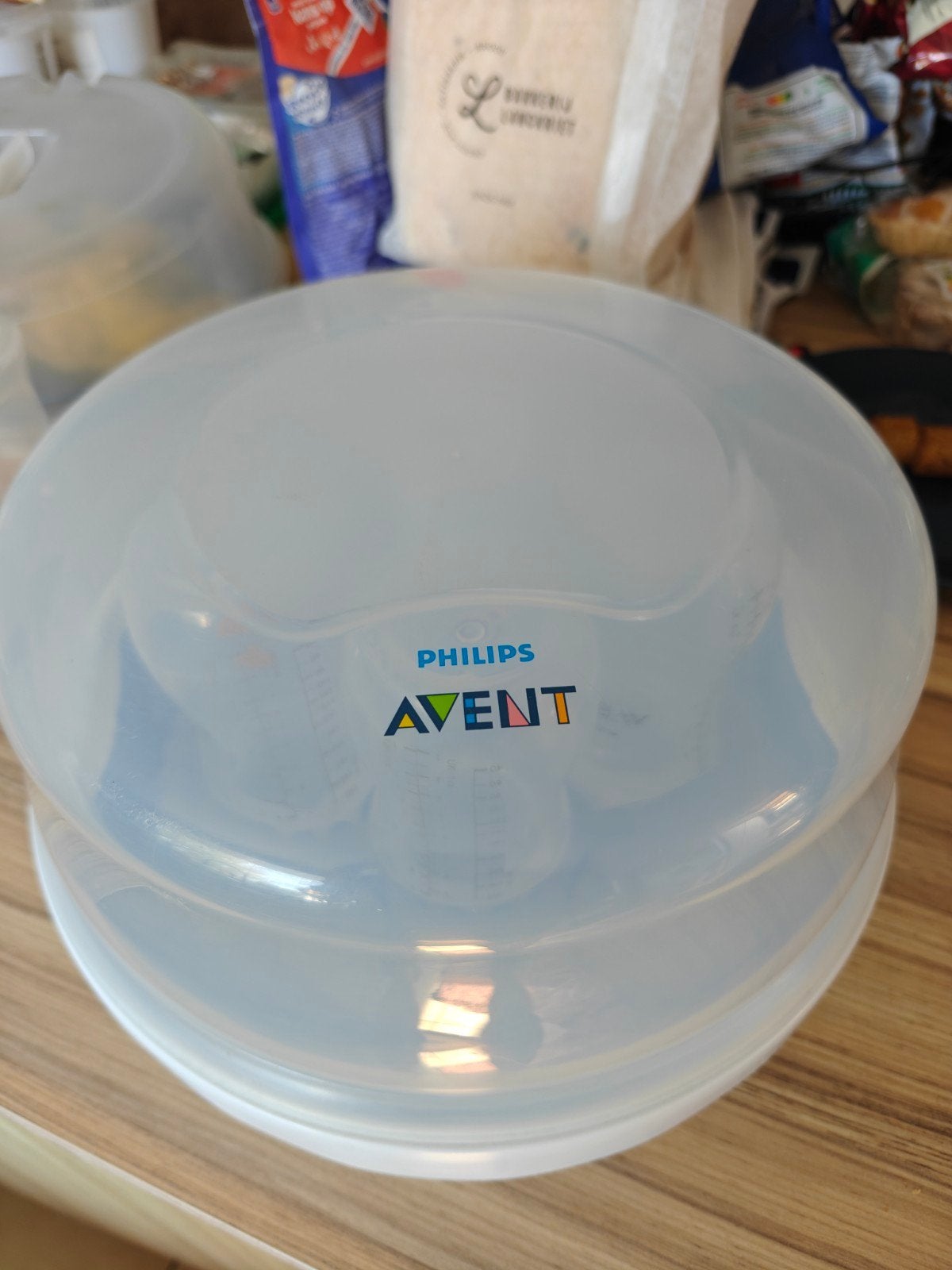 Avent magnetronsterilisator met flessen, Kinderen en Baby's, Ophalen, Zo goed als nieuw, Sterilisator, Philips Avent