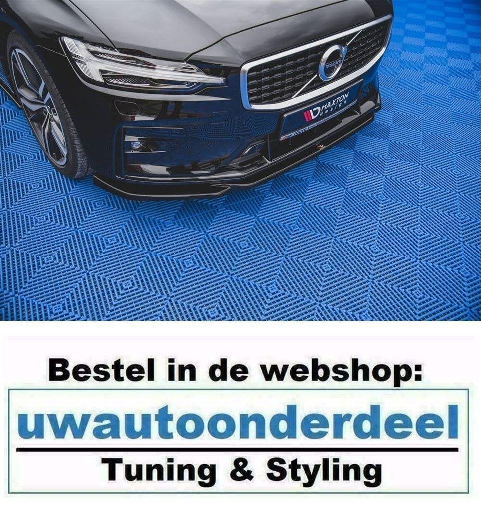 Maxton Spoiler Lip Splitter Voor Volvo V60 MK3 R Design, Envoi
