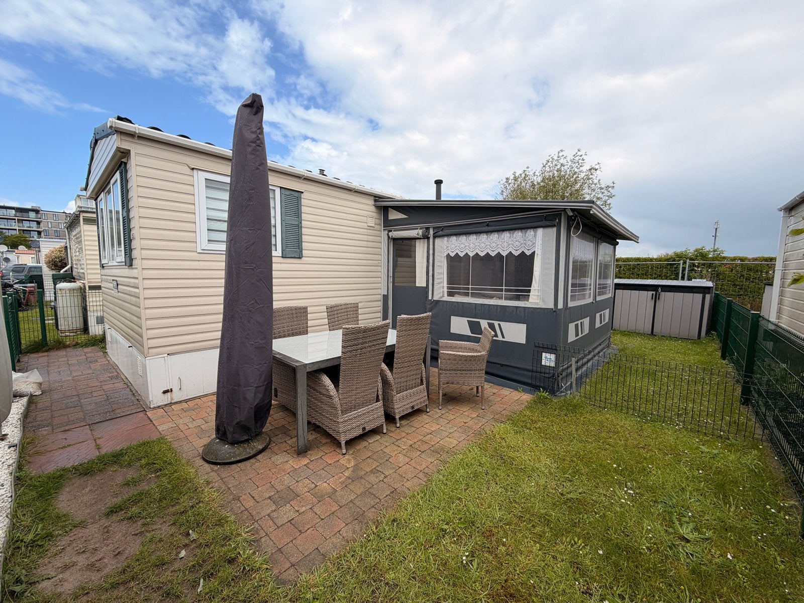 Sta caravan te koop in Bredene. Op camping park costa, Caravans en Kamperen, Stacaravans, Tot en met 5