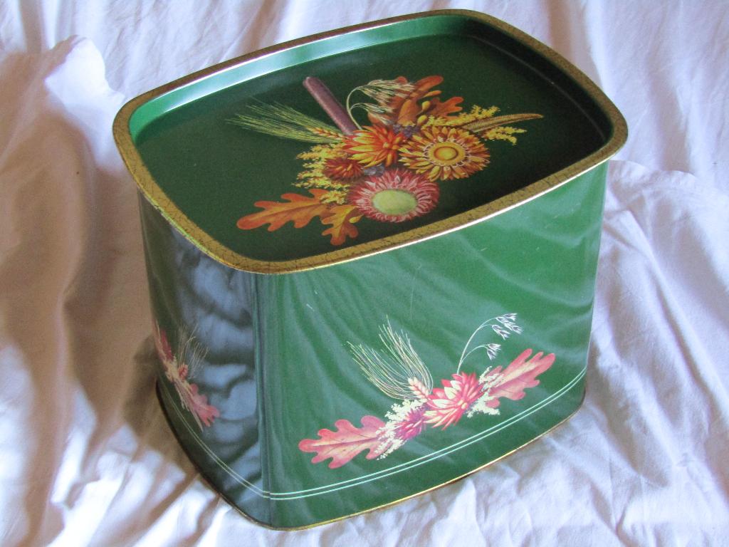 Boîte Métal Vintage CÔTE D'OR - Décor Floral Litho, Enlèvement ou Envoi, Utilisé, Emballage