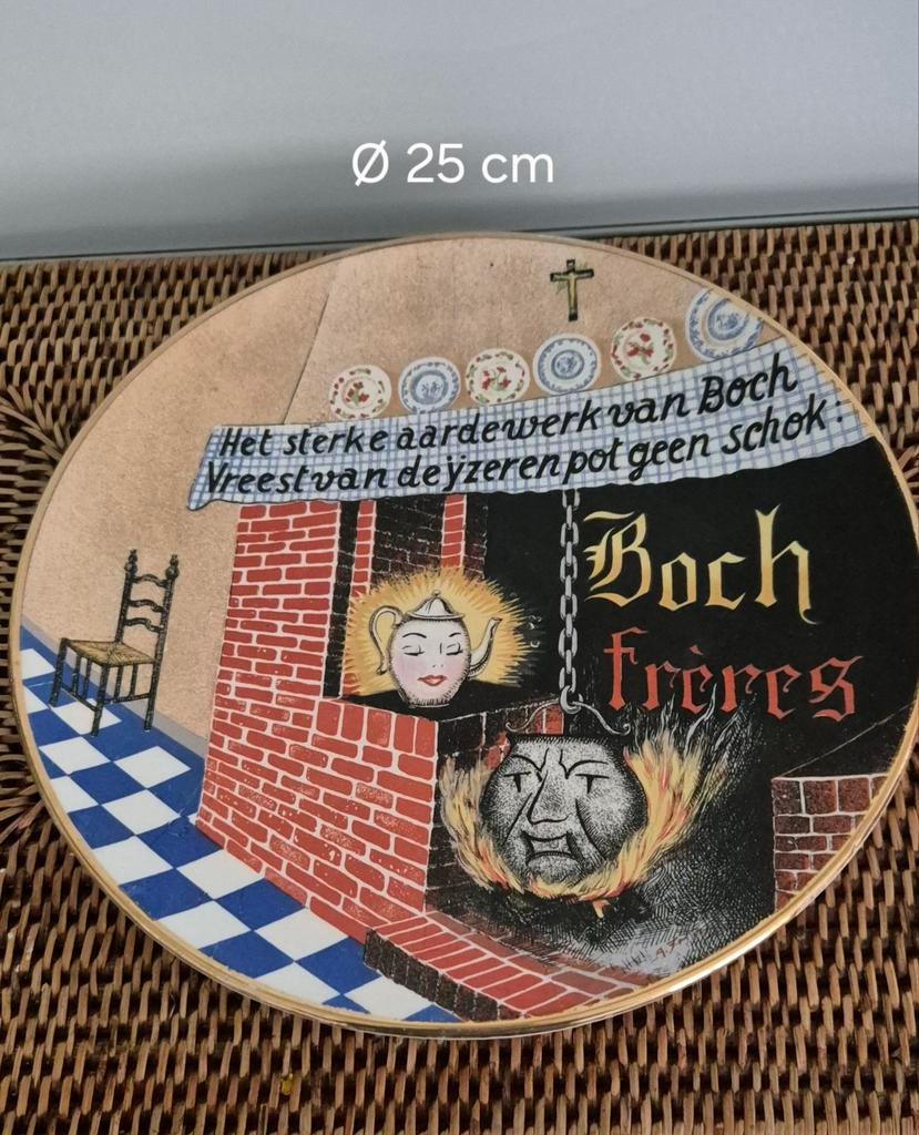 Verzamelbord van BOCH Frères (promotie materiaal), Antiek en Kunst, Curiosa en Brocante, Ophalen