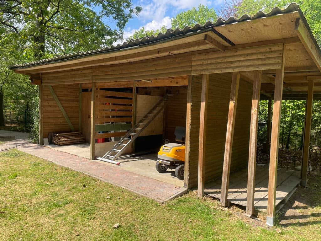 Tuinhuis/overkapping in goede staat, Tuin en Terras, Ophalen, Tuinhuis, Zonder ramen, 500 cm of meer