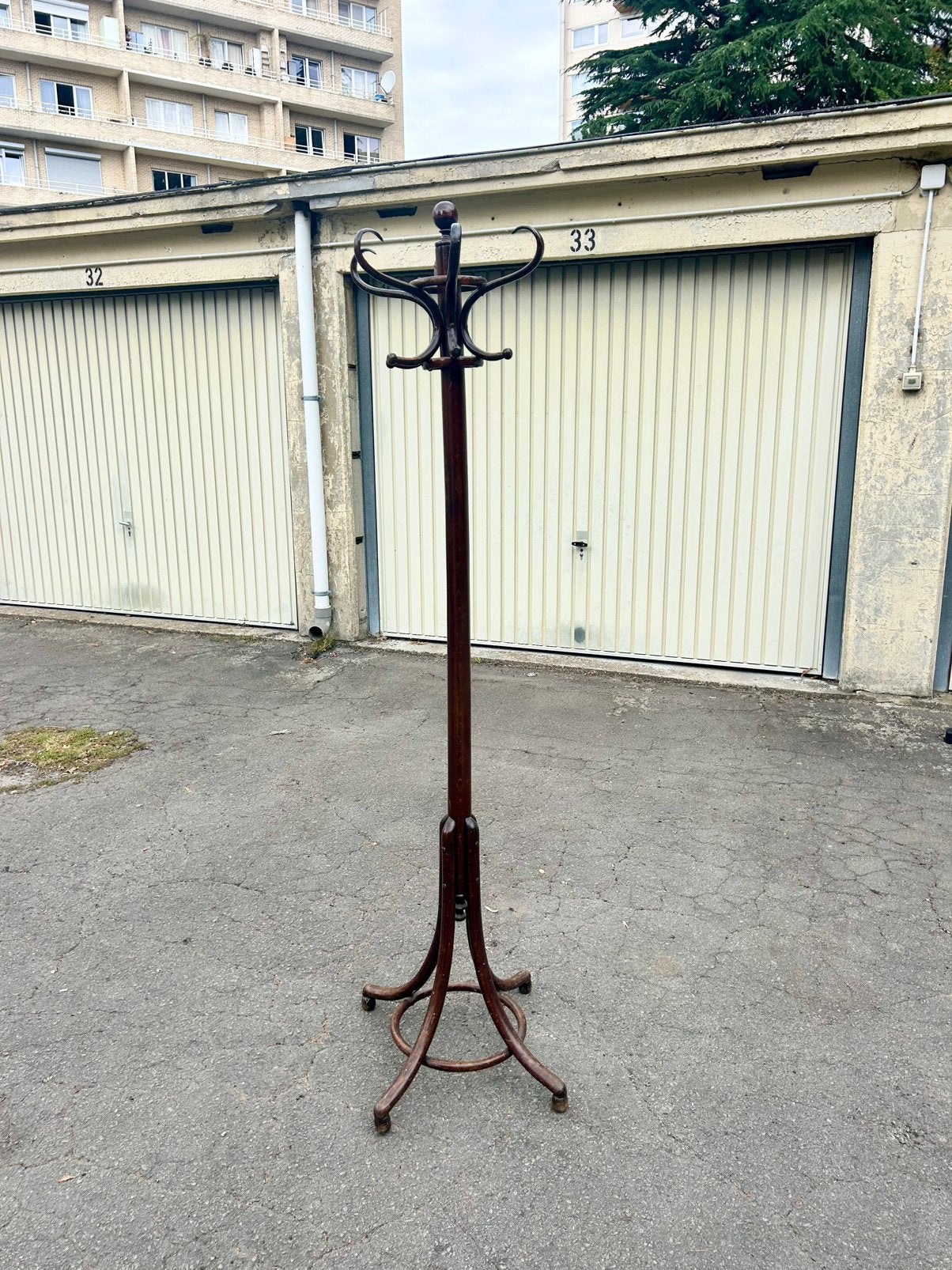 Porte manteau perroquet vintage style thonet, Huis en Inrichting, Woonaccessoires | Kapstokken, Ophalen, Gebruikt