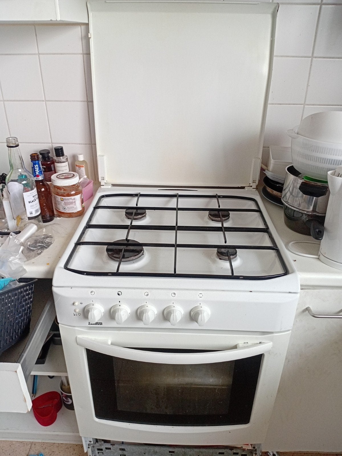 Kookfornuis, Elektronische apparatuur, Fornuizen, Ophalen, Warmhoudplaat, 4 kookzones, Zo goed als nieuw