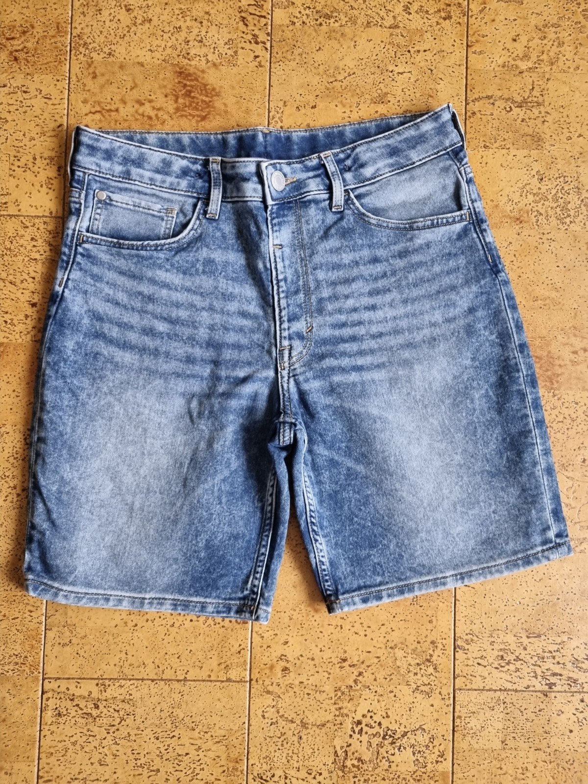 Jongens jeansshort maat 170, Enfants & Bébés, Vêtements enfant | Taille 170, Pantalon, Garçon, Enlèvement ou Envoi, H&M