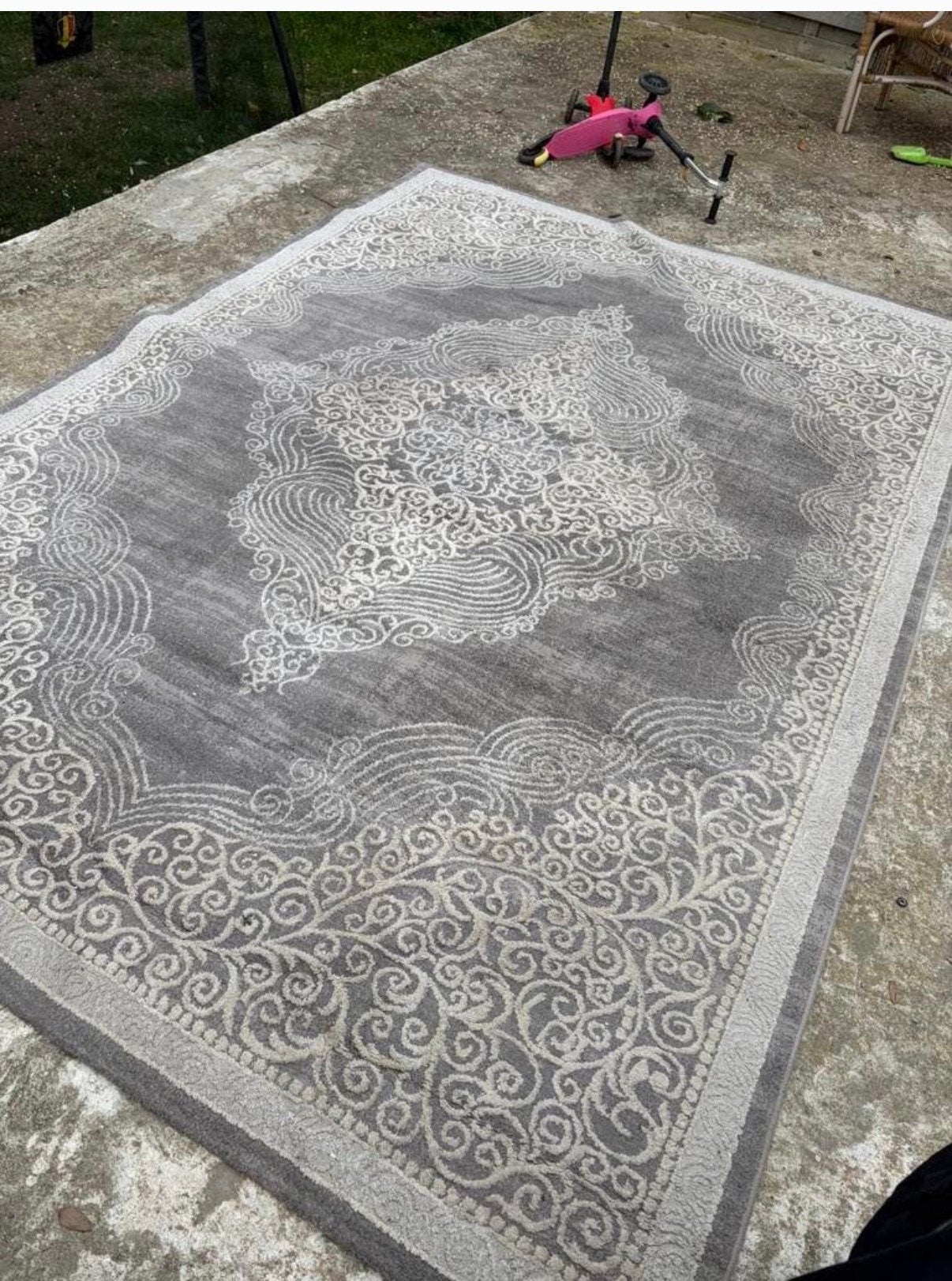 Tapijt  2 stuks 1 groot 1 klein, Ophalen, Gebruikt, 150 tot 200 cm, Vierkant
